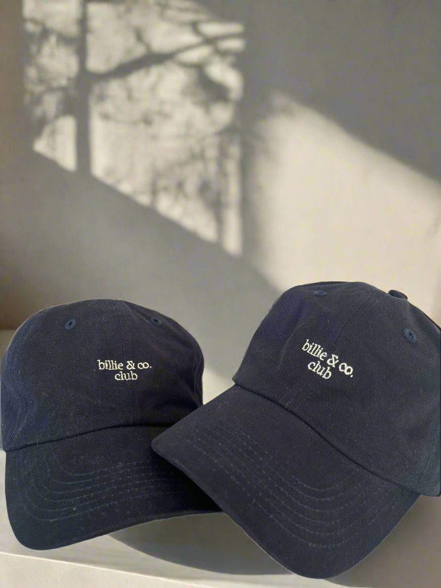 billie navy baseball cap